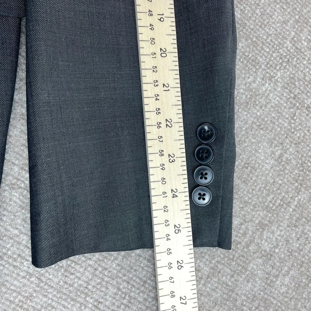 Calvin Klein Blazer Jacket Mens 44R Gray Extreme‎ Slim Fit Peak Lapel Business